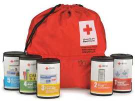First Aid Only RC-662 American Red Cross 5 Pack Modular SmartPack w/ Nylon Backpack