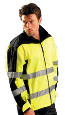 OccuNomix Speed Collection Hi Visibility Jacket - Premium Motorcycle Soft Shell