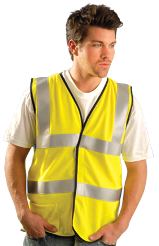 Occunomix Premium Flame Resistant Dual Stripe Mesh Vest - LUX-SSFGCFR