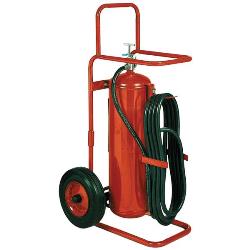 Badger 50 lb Wheeled Stored Pressure ABC Fire Extinguisher with 25' Hose - 20127