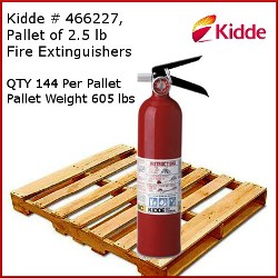 Kidde Extinguisher - ABC Extinguisher, Pro 2.5MP Fire Extinguisher # 466227
