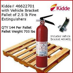 Kidde Extinguisher - ABC Extinguisher, Pro 2.5MP Fire Extinguisher # 466227