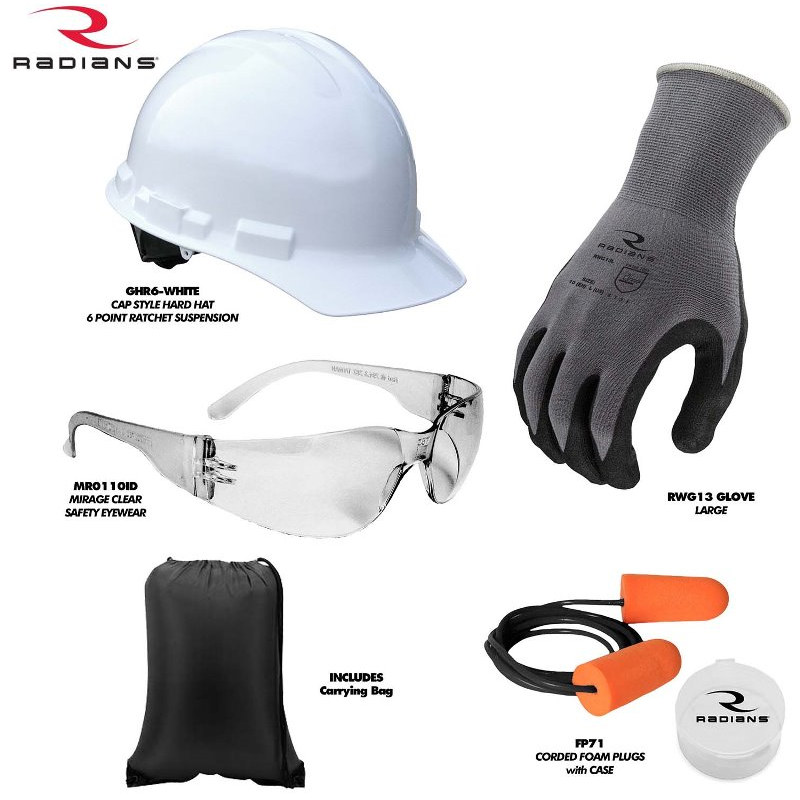 Radians PPE Economy Starter Kit with Carrying Bag - RNHK5