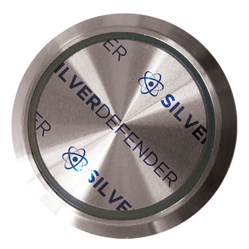 Silver Defender Round Elevator Buttons Antimicrobial Protected Film