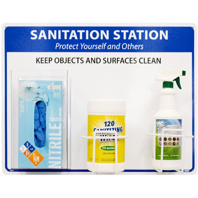 NMC Sanitation Station for Sanitizer, Gloves and Masks SB01