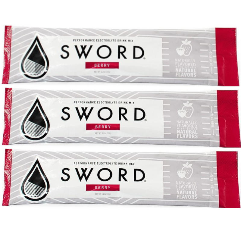 SWORD Performance Electrolyte Hydration Powder Singles, Berry Flavor