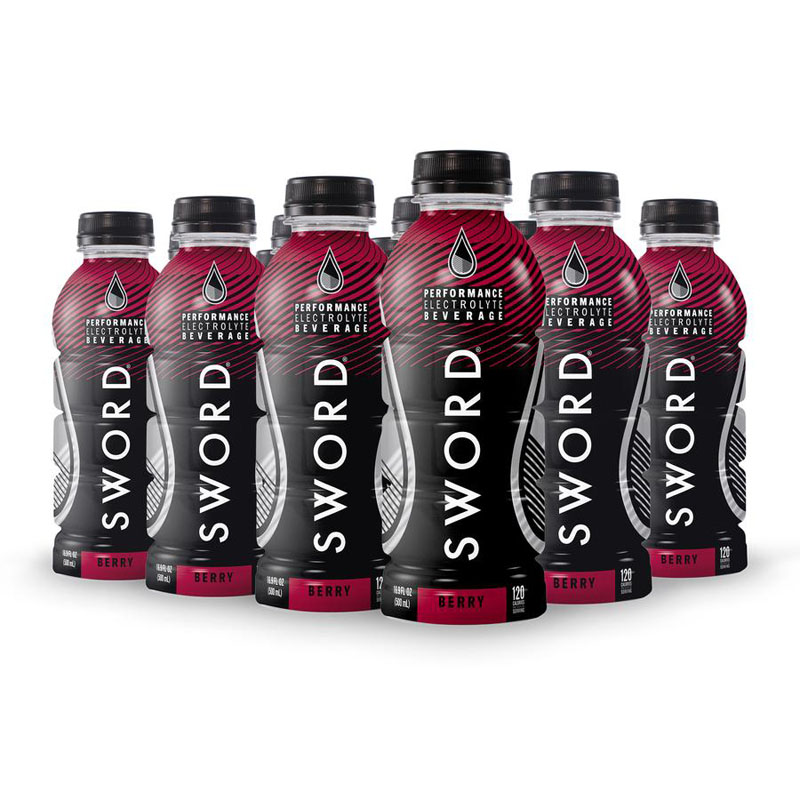 SWORD Performance Electrolyte Hydration Ready-To-Drink Bottles, Berry Flavor