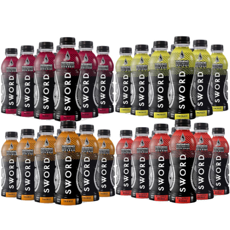 SWORD Performance Electrolyte Hydration Ready-To-Drink Bottles, Mixed Flavors