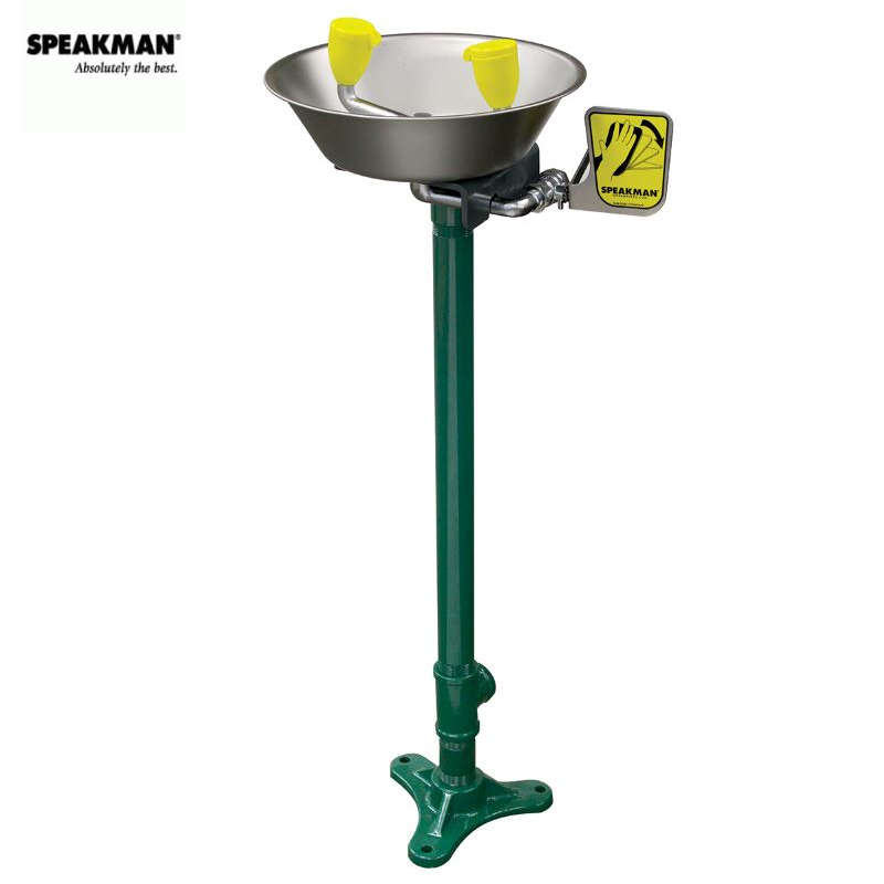 Speakman SE-584 Pedestal Mounted Plumbed Eyewash Station