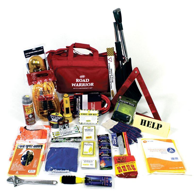 Mayday 10014 Road Warrior Deluxe - 10 Degrees, 78 Piece Auto Emergency Road Kit