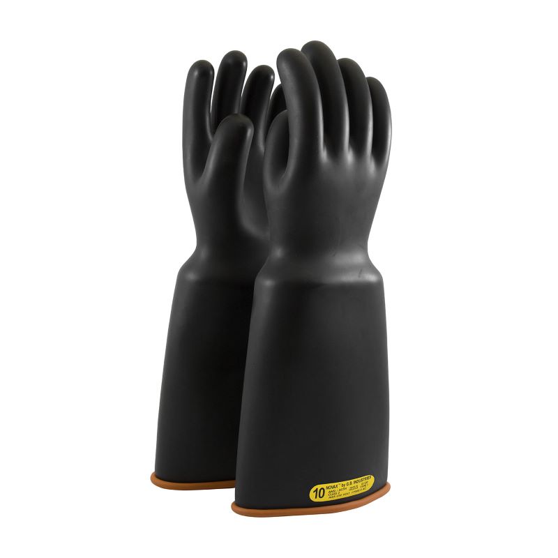 PIP NOVAX 159-2-18 Class 2 Rubber Insulating Glove Bell Cuff - 18", Black w/ Orange Inner, 1 Pair