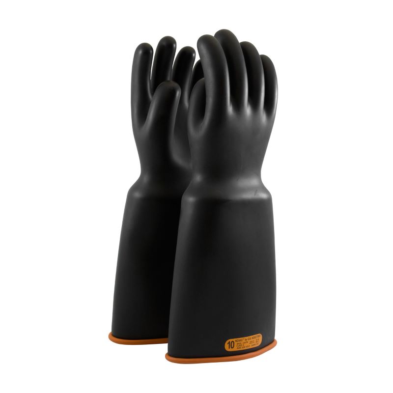 PIP NOVAX 159-4-16 Class 4 Rubber Insulating Glove Bell Cuff - 16", Black w/Orange Inner, 1 Pair