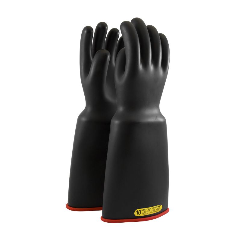 PIP NOVAX 161-2-18 Class 2 Rubber Insulating Glove Bell Cuff - 18", Black w/ Red Inner, 1 Pair