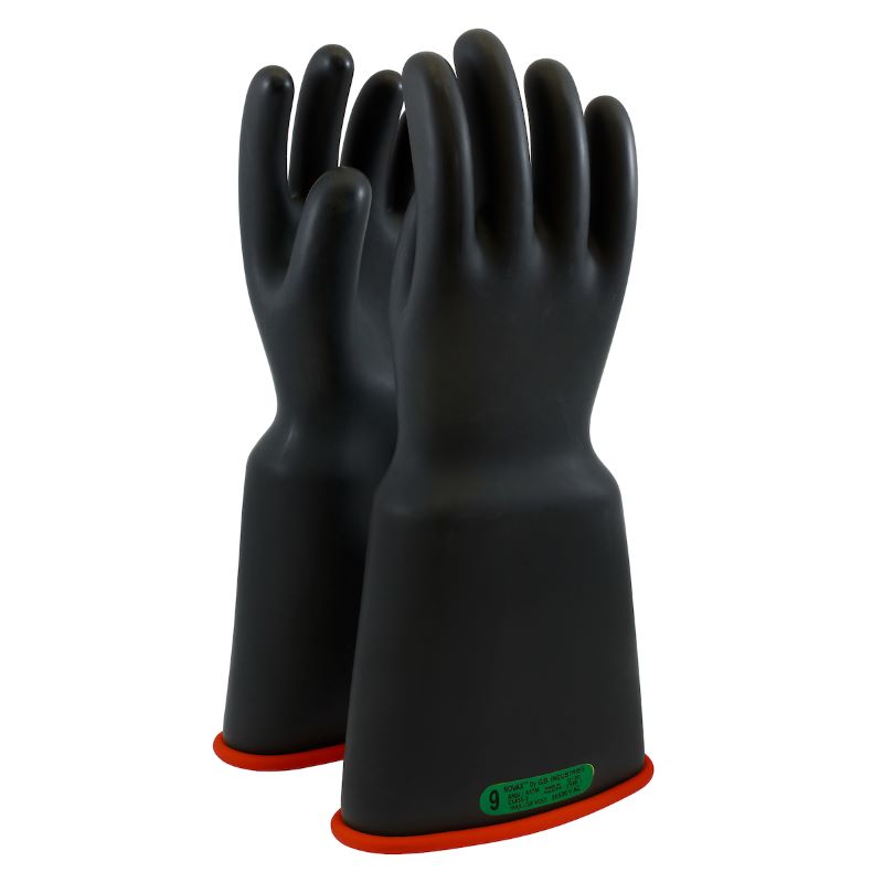 PIP NOVAX 161-3-16 Class 3 Rubber Insulating Glove Bell Cuff - 16", Black w/ Red Inner, 1 Pair
