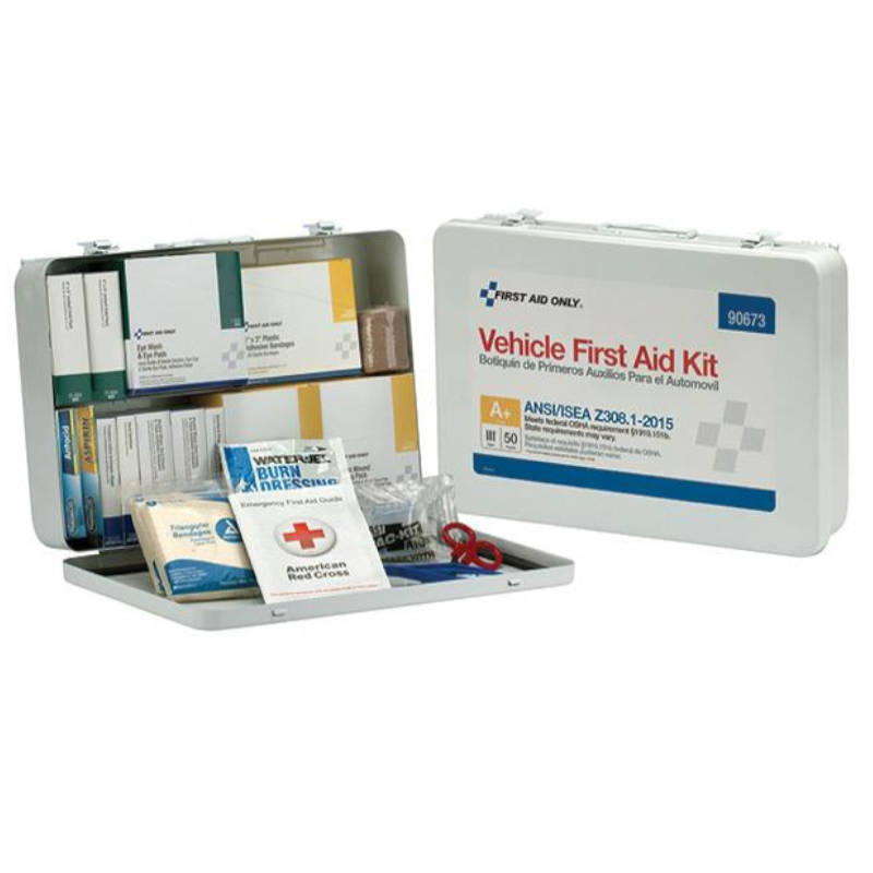 First Aid Only 90673 ANSI A+ 50-Person 276-Piece Weatherproof Vehicle First Aid Kit