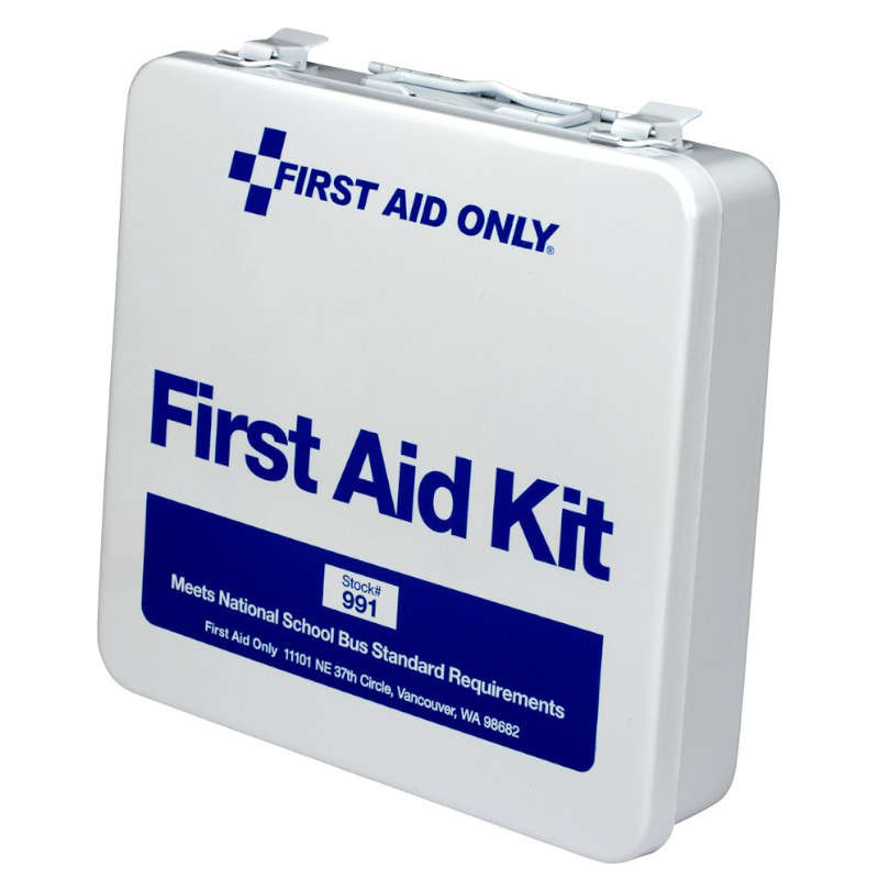 First Aid Only 991 Metal National First Aid School Bus Kit - Case of 6