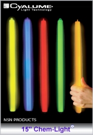 Cyalume Light Sticks - 15" Impact Chem-Light Chemical Light Sticks