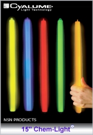 Cyalume Light Sticks - 15 Impact Chem-Light Chemical Light Sticks