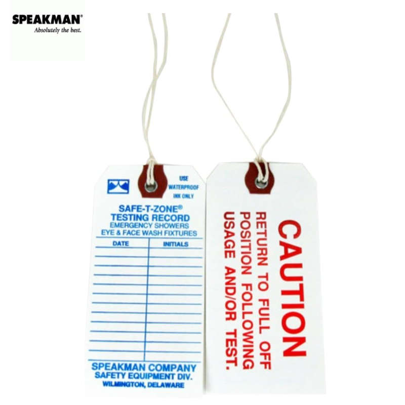 Speakman RPG99-0094 Maintenance Tags - Pack of 10