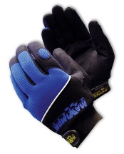 Professional Mechanics Gloves - Black & Blue With Logo - 120-MX2830
