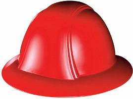 OccuNomix VF100 Vulcan Full Brim Hard Hat - Squeeze Lock Type 6 Point Suspension