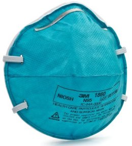 3M 1860 N95 Health Care Respirator and Surgical Mask