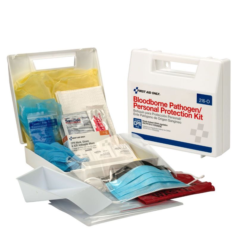 First Aid Only 216-O Bloodborne Pathogen/Personal Protection Kit W/ 6 Piece CPR Pack