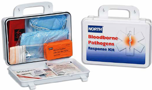 North Bloodborne Pathogen Response Kit with , Vital 1 Absorbent 2 oz., CPR