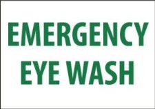 Emergency Eye Wash Sign