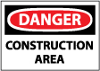 Danger - Construction Area Sign