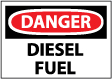 Danger - Diesel Fuel Sign