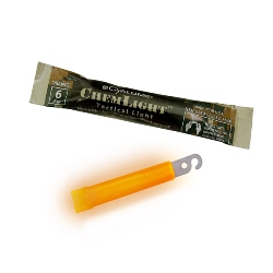 Cyalume 6 Hour Light Stick - 4" Orange Color - 9-76300, NSN # 6260-01-282-7630