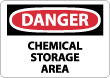 Danger - Chemical Storage Area Sign