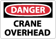 Danger - Crane Swing Sign