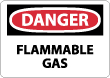 Danger - Flammable Gas Sign