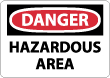 Danger - Hazardous Area Sign