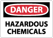 Danger - Hazardous Chemicals Sign