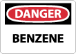 Danger - Benzene Sign