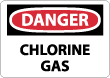 Danger - Chlorine Gas Sign