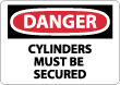 Danger - Cylinders Must Secured Sign
