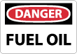 Danger - Fuel Oil Sign