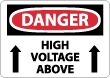 Danger - High Voltage Above Sign