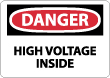 Danger - High Voltage Inside Sign