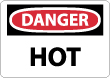 Danger - Hot Sign