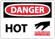 Danger - Hot Sign
