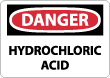 Danger - Hydrochloric Acid Sign