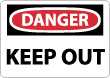 Danger - Keep Out Sign