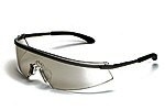 Crews Triwear Indoor/Outdoor Clear Mirror Anti-Fog Platinum Metal Frame Safety Glasses