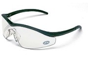 Crews Triwear Clear, Anti-Fog Onyx Frame Safety Glasses