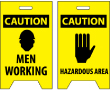 Caution: Men Working/Hazardous Area